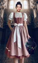 Laden Sie das Bild in den Galerie-Viewer, Dirndl Rosenholz leinen Jaquard